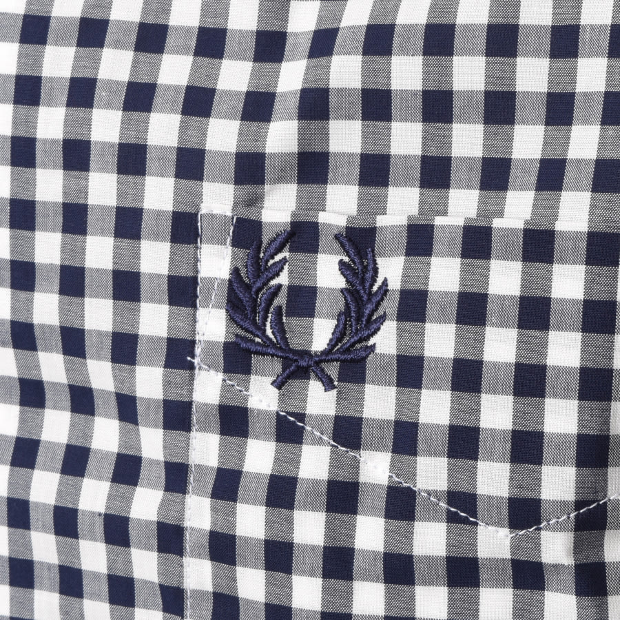 Alternative Image for ProductFred Perry Gingham Check Shirt Blue3